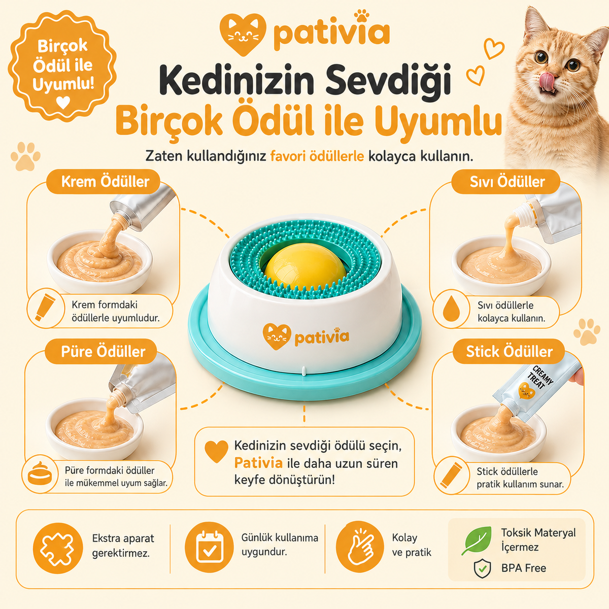 Pativia Ödüllü Yalama Oyuncağı